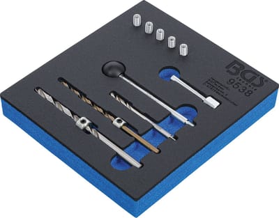 BGS Schroefdraad reparatieset voor injectorschroeven 10 delig
