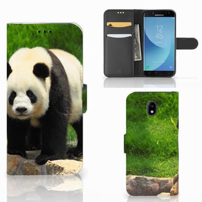 Boekhoesje voor Samsung Galaxy A30 Telefoonhoesje met Pasjes Panda