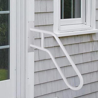 Trapleuning - Handgreep RVS - Veilig Traplopen - Robuust Design - 66 cm - Wit