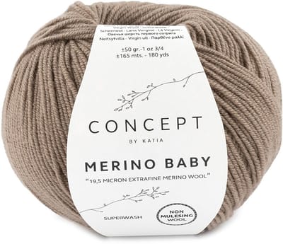 Katia Concept Merino Baby - 42 donkerbeige - Wol Garen
