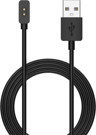 Oplader - USB oplaadkabel - geschikt voor Xiaomi Redmi Band 2 / Redmi Watch 3 Active / Redmi Watch 5 Lite & Active - 1 meter - zwart