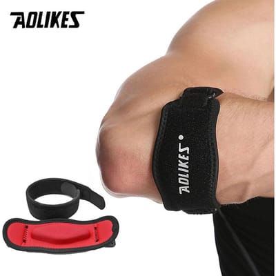 Attelle de tennis pour coude Aolikes Soulagement de la douleur Support pour golfeurs et joueurs de tennis Sangle pour tendinite du coude pour hommes