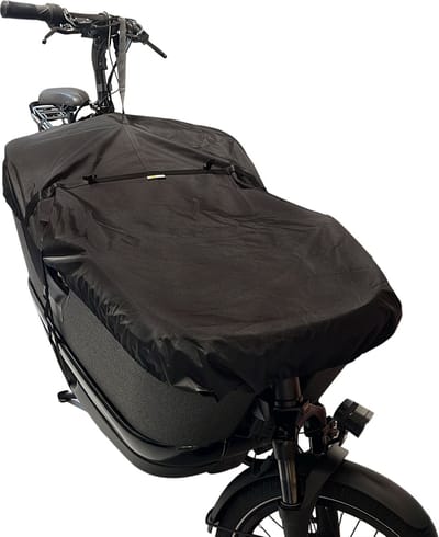 Maxxcovers Bakfiets Beschermhoes - Front Cover Cargo 2 Wieler – Universeel toepasbaar- Zwart