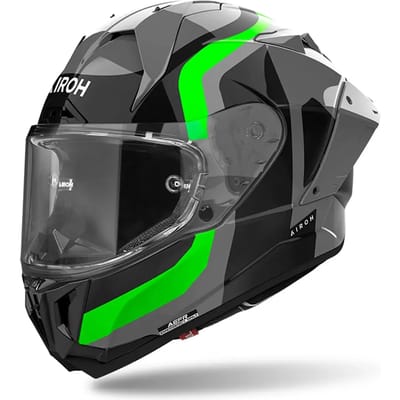 Airoh GP 800 Competition Carbon Zwart Grijs Groen Integraalhelm - Helm