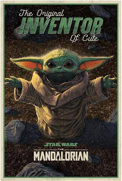 Star Wars The Mandalorian The Original Inventor of Cute Poster 61x91.5cm