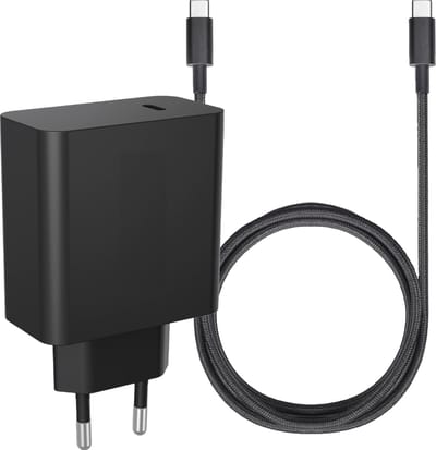 45W Snellader Adapter met 3 meter USB-C Kabel - GaN Technologie