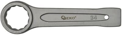GEKO Ring Slogging Steeksleutel - 34mm - Zware Constructie - Chroom-Vanadium Staal