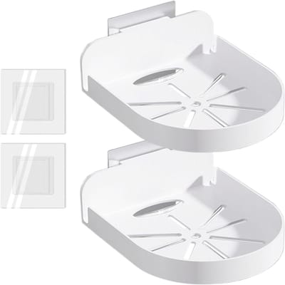 Camera Wandbeugel - Monitorhouder Plank - Bewaking Thuis - Installatie Zonder Boren - 145 x 10 x 1 cm - Wit