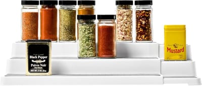 Famanu - Compacte uittrekbare lade-organizer voor keuken of badkamer, stevig kunststof design