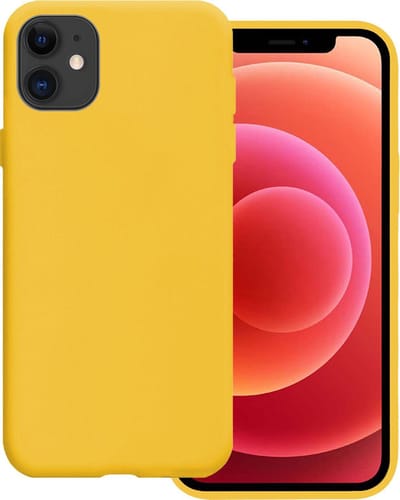 Hoesje Geschikt voor Apple iPhone 11 - Sterk & Shockproof - Hoes Cover - Siliconen Case - Geel