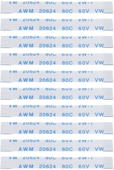 Cosensi- Power Reset Knop 10 Stuks - 8Pin Kabel - Compatibel met PS2 Slim - SCPH-70000/70001/70004 - Flexibele Verbinding - 4x0,5 cm
