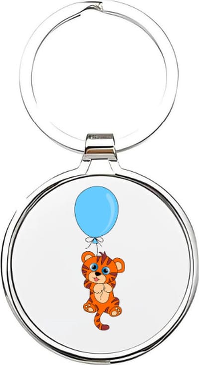 Akyol - Tijger Sleutelhanger - tijger - Dierenliefhebbers - welp - tiger - katachtige - koning van de jungle - leeuw - dier uit de jungle - dierentuindier - cyperse kat - Bengaalse tijger - Sumatraanse tijger - 4 x 7,5 CM