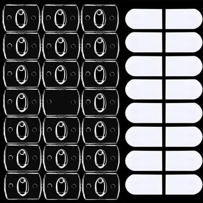 Dailygoods- Haken Mini - Decoratieve Haken - Transparant en Stevig - 20 Stuks - Voor Wandmontage - Handig in Gebruik - Hoogwaardig PS Materiaal