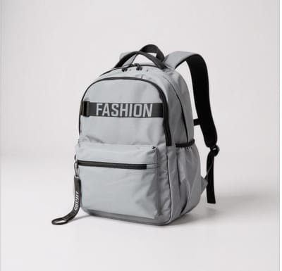 TK-S Rugzak, Grijs en Ruim, 29 Liter, 17,3 inch laptop, drankflesvak. (49x30x20cm)