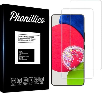 Screenprotector voor Samsung Galaxy A53 5G - 2 stuks Beschermglas van glas Transparante glazen schermbeschermfolie
