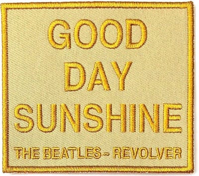 The Beatles - Good Day Sunshine Patch - Geel