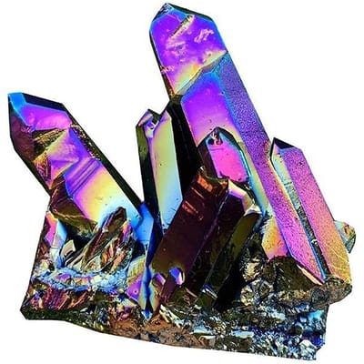 Allecto - Regenboog Kristallen Cluster - Natuurlijke Geode Steen - Unieke Huisdecoratie - Kleurrijke Kristallen - Spirituele Energie - Aantrekkelij...