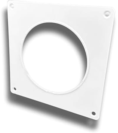 Ronde PVC Wandplaat voor afvoerlucht en toevoerlucht - Ø 150 mm