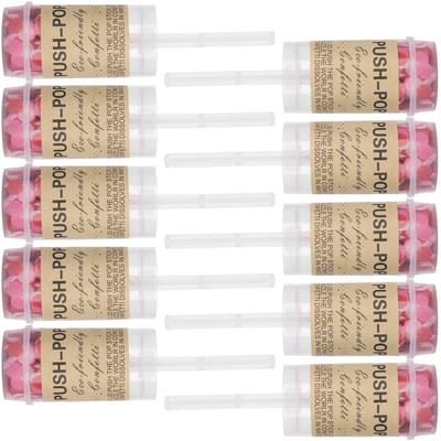 10 stuks Push Pop Confetti Poppers Kanon Bruiloft Afstuderen Geslacht Onthulling Verjaardagsfeest Benodigdheden