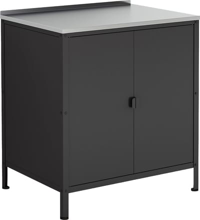 Kast Bolognano voor buiten 92x80x50 cm zwart mat casa.pro