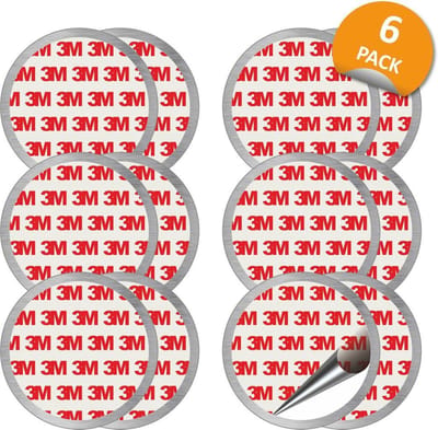 Rookmelder Bevestiging Magneet 5 cm- Ophangsysteem - Magneten - Montageset - Brandmelder - 3M - 6 Stuks