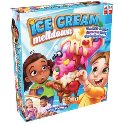 Goliath Ice Cream Meltdown - Actiespel - Kinderspel - Versier het ijsje met alle toppings voor het ijs-slijm smelt!