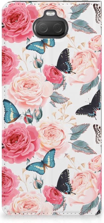 Sony Xperia 10 Smart Cover Butterfly Roses
