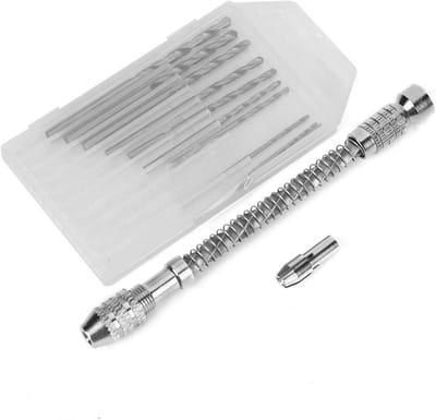 Mini Hand Boor voor Houtbewerking - Semi-automatische Handboor met 10 Boorpunten