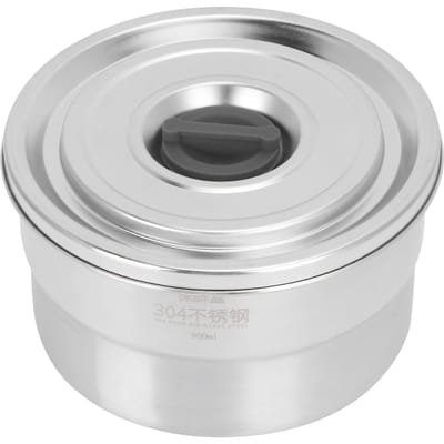 Lunchbox Draagbaar 304 Roestvrij Staal Voedselopslag Container voor School Picknick Kamperen 600ml gray