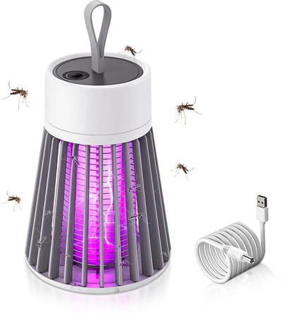 Mini muggenlamp met ledlicht - Elektrische muggenval en UV-insectenverdelger voor slaapkamer, keuken, binnen en buiten