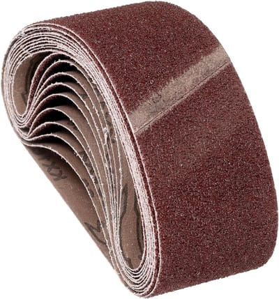 Schuurbanden - Schuurmachine - Houtbewerking - Metaalpolish - Messenslijper - Aluminiumoxide - 76 mm x 533 mm - 10 stuks - 36 korrels - Geschikt voor