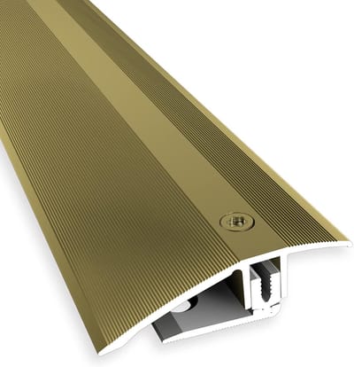 Compensatieprofiel flexibel - Dorpel profiel - Vloer egaliseren - Verstelbare hoek - 900 mm lengte - Goud