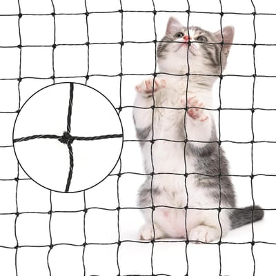 Kattennet Balkon - Kattenrooster Bescherming - Katten Veilig Houden - Draadversterkt Scheurvast - 4 x 3 meter - Transparant