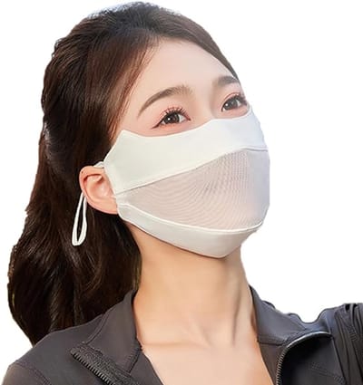 UV-beschermingsmasker UPF 50+ Dames zomer ademend masker Buiten fietsen en wandelen