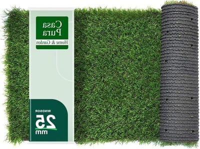 Kunstgras Rol - Luxe Gazon Tapijt - Tuin Balkon - Waterdoorlatend Latex Onderlaag - 133 x 200 cm - Groen