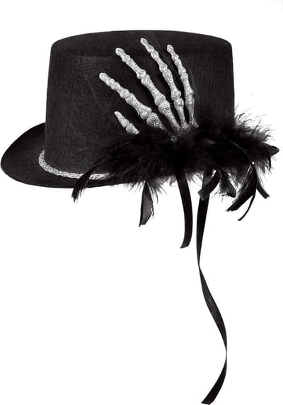 Boland - Hoed Silver claw - 58 - Volwassenen - Vrouwen - Halloween accessoire - Horror