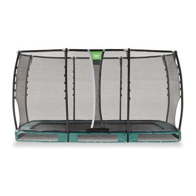 EXIT Allure Premium Trampoline 214x366cm - Inground - Ingraaftrampoline - Rechthoekig - Voor Kinderen - Groen