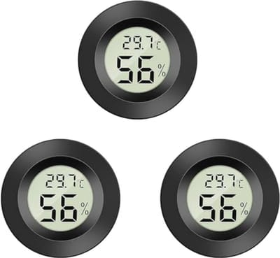 Mini Hygrometer en Thermometer Set voor Binnen - Nauwkeurige Metingen van Luchtvochtigheid en Temperatuur - Geschikt voor Kassen, Babykamers en Huizen