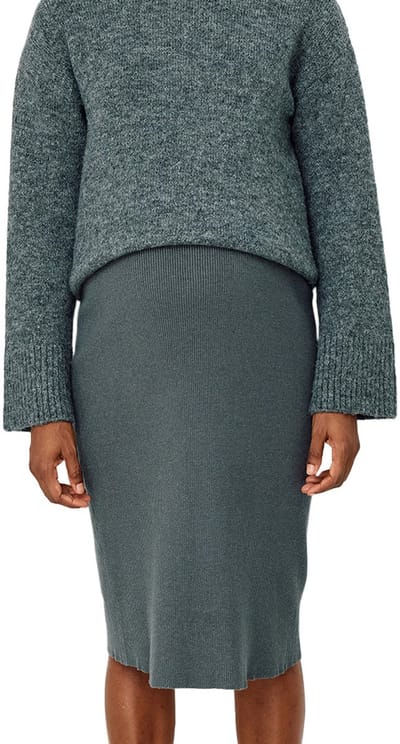 Vertbaudet Nauwsluitende halflange rok voor zwangere vrouwen van geribbelde tricot