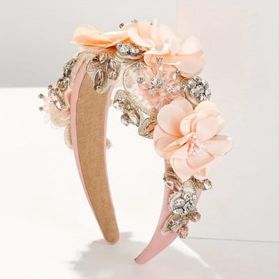 Boho Chic Bloemrijk Hoofdbandje voor Vrouwen Kleurrijk Stof Haaraccessoire, Perfect voor Valentijnsdag, Volwassene, Haarelastiekje