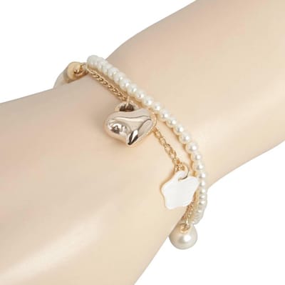 B0101213 - Armband - kunststof - natuur