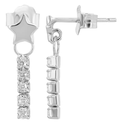AKZENT Akzent damesoorbel "Nelenia" aus 925 Sterlingzilver, gerhodineerd, langlebig