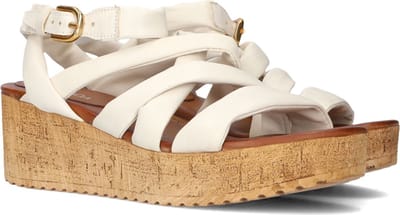 Omoda 722029 Sandalen - Met Sleehak - Dames - Beige - Maat 38
