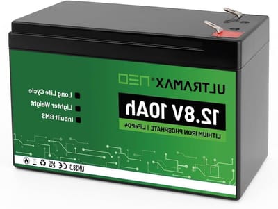 Lithium Batterij - LiFePO4 Accu - Back-up Stroom - 10000+ Laadcycli - 151x65x94mm - Zwart