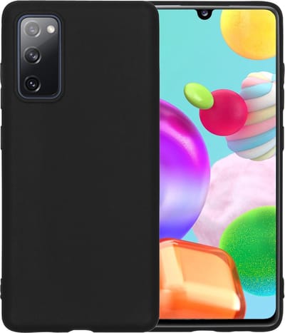 Hoesje - Geschikt voor Samsung Galaxy A41 - Sterk & Shockproof - Siliconen Case - Hoes Cover - Telefoonhoes - Zwart