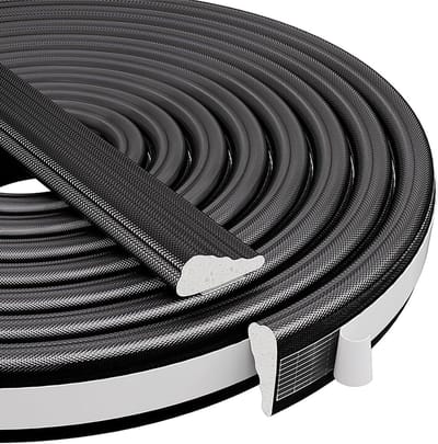 Zelfklevende Wedge Foam Dichtstrip voor Deuren en Ramen, 5 m, Geluidsisolatie en Weerbestendig, 9.6 mm Breed