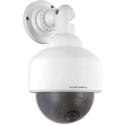 Smartwares CS88D Dummy Dome Camera – Muur- en wandmontage – Voor binnen en buiten gebruik -  LED lamp