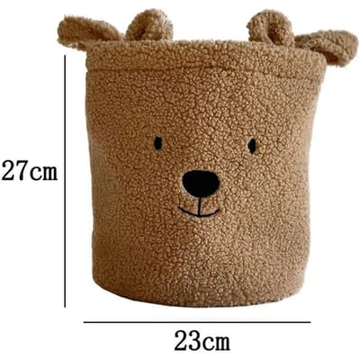 Panier de Rangement pour Chambre d'Enfant Adorable Ours en Peluche Panier Pliant pour Jouets Vêtements Serviettes Couvertures d'Enfants Sac de Rangement Organisateur pour la Maison
