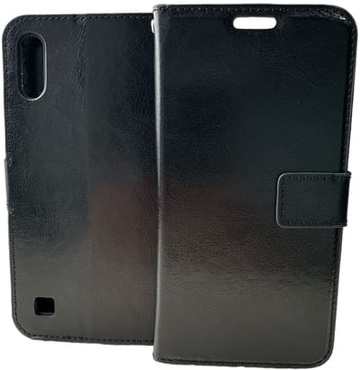 Portemonnee Book Case Hoesje Geschikt voor: Samsung Galaxy A30S A50 en A50S - Zwart