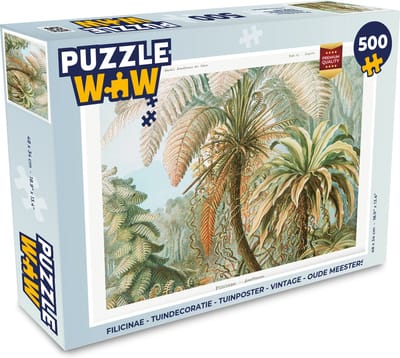 Puzzel Vintage - Oude meesters - Varens - Planten - Natuur - Legpuzzel - Puzzel 500 stukjes